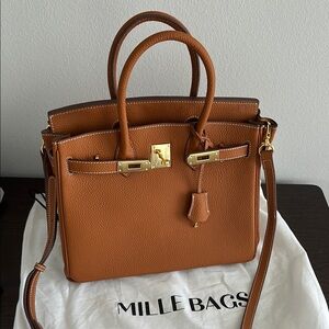 Tan Leather Handbag Miller bags